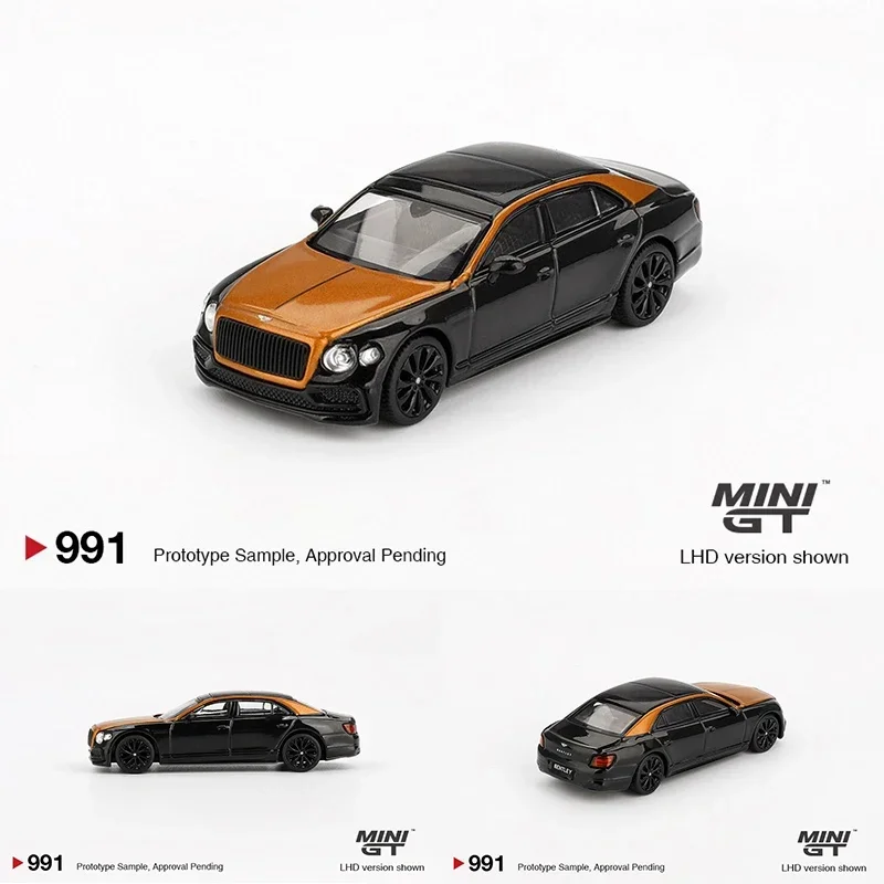 

PreSale MINIGT 991 1:64 Bentley Flying Spur Orange Flame Onyx Diecast Car Model Collection Toys