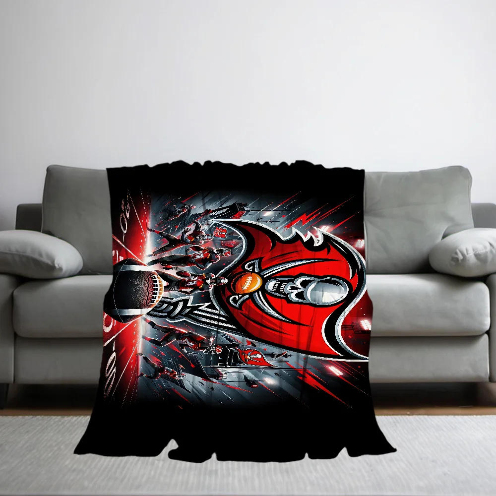 T-Tampas B-Bay B-Buccaneers Blanket Skin friendly comfort warm soft plush blanket suitable sofa living room office bedroom