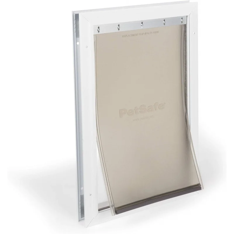 

Freedom Aluminum Pet Door for Dogs, Large, White, Tinted Vinyl Flap