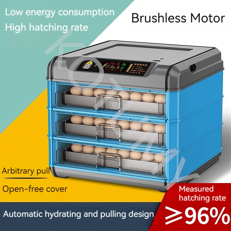 Incubator Small Home Automatic Intelligent Egg Turning Parrot Chicken Duck Goose Pigeon Incubator 36/48 Eggs Brooder