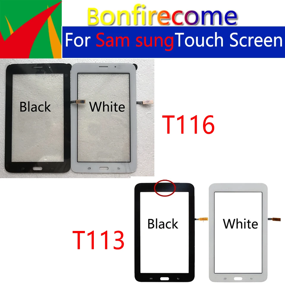 

10 шт./лот, сенсорное стекло для планшета Samsung Galaxy Tab 3 Lite T113 T116, сенсорная панель с датчиком