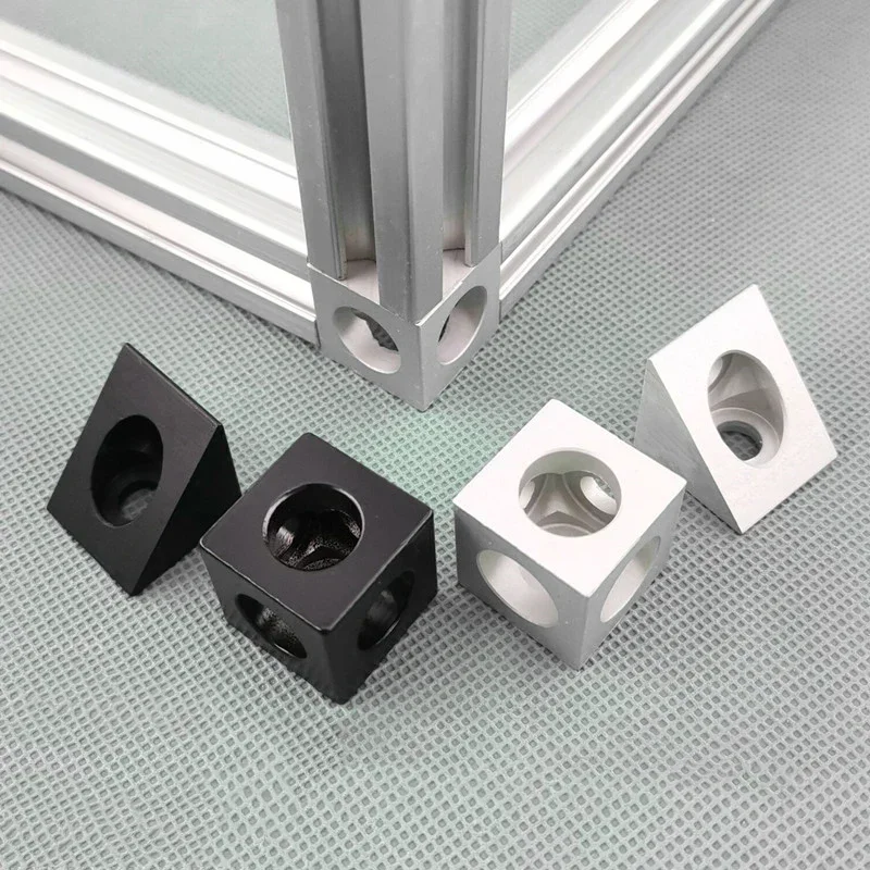 1515 2020 Aluminum profile Four-way two-way three-way connector Triangular  Four-square triangular aluminum block