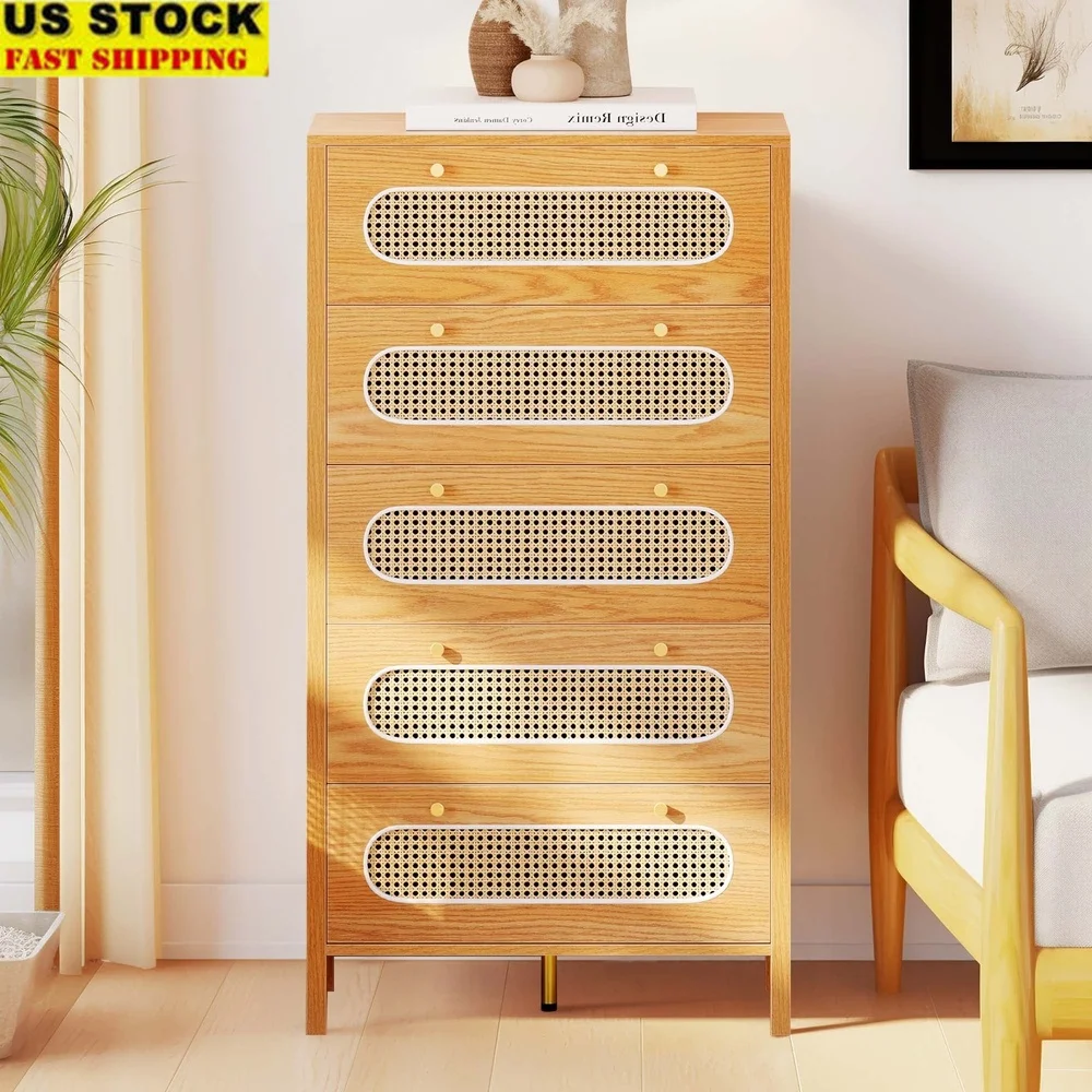 

5-ящикный вертикальный комод для хранения, органайзер для домашнего шкафа с прочной конструкцией из МДФ, любой комнате