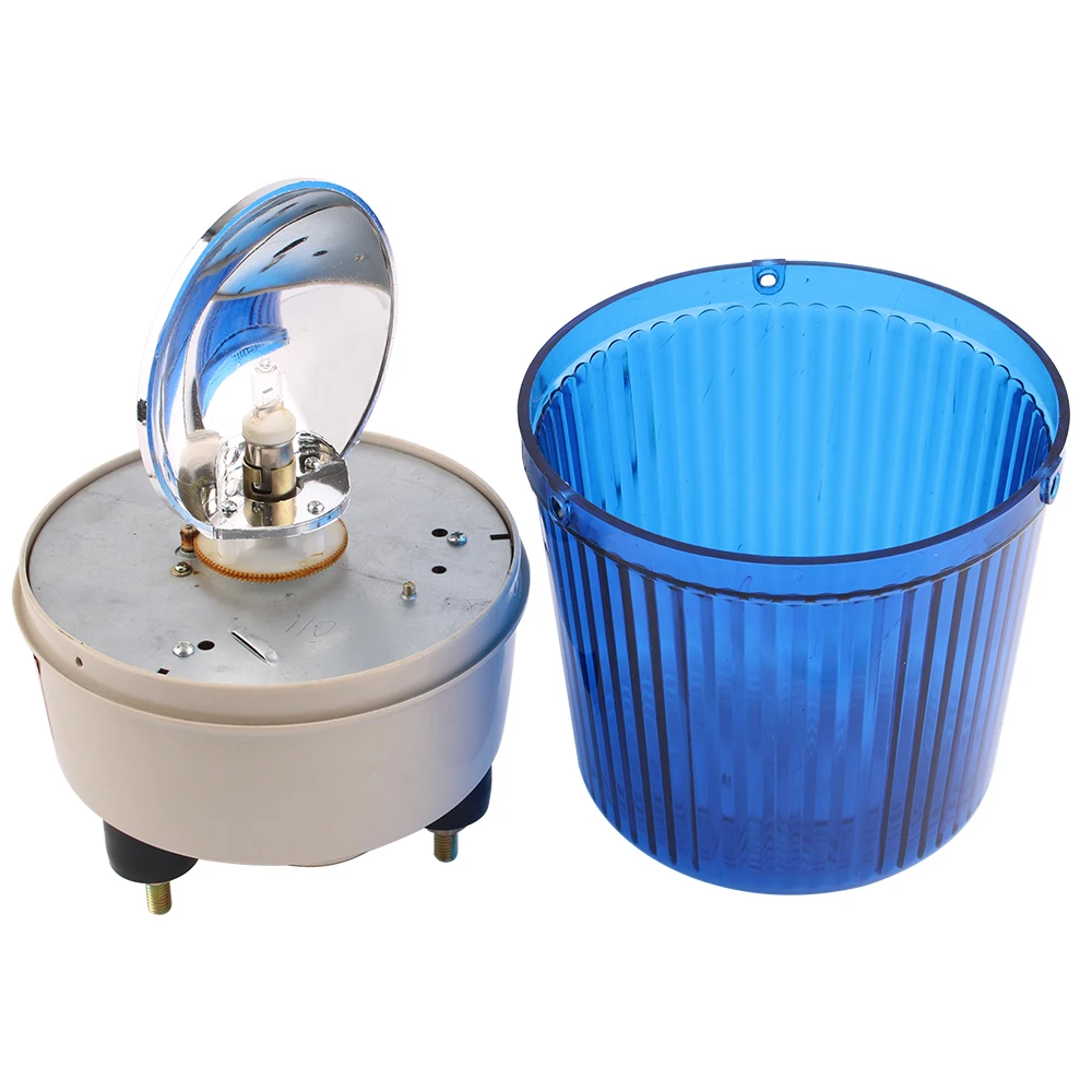 AC110V 220โวลต์ DC12V/24โวลต์เตือนปลุกก่อสร้างโคมไฟหลอดไฟหมุนสัญญาณไฟจราจรไซเรน LTE-1161ที่มี/ไม่มี Buzzer เสียง