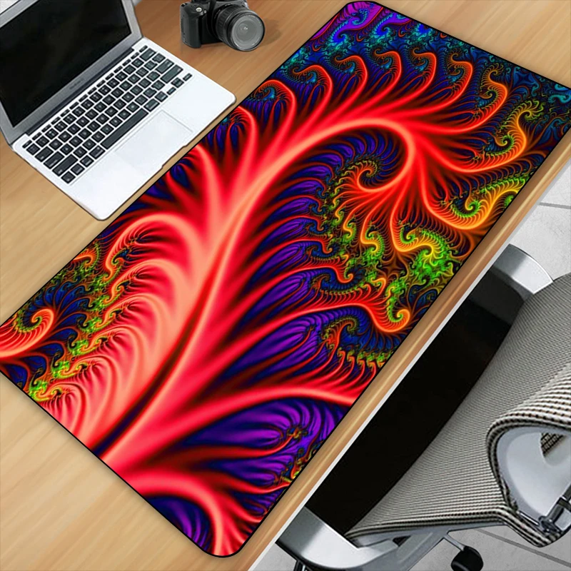 Colorful Magical Fantasy Abstract Art Mousepad HD Printing Computer Lock Edge Keyboard Mat Gift  PC Desk Pad Large Mouse Pad