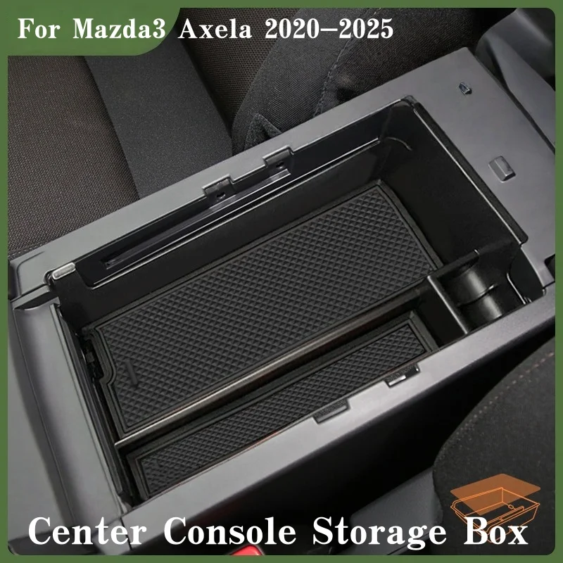 

Car Armrest Storage Box For Mazda 3 Axela 2020-2025 Central Glove Tray Holder Auto Interior Acessories