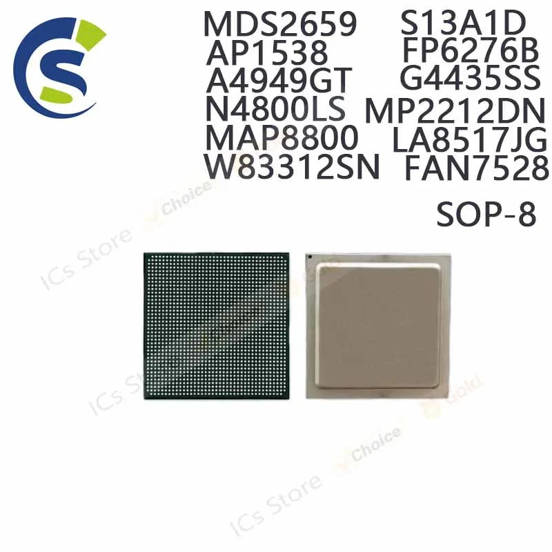 100% 신제품 MDS2659 S13A1D AP1538 FP6276B A4949GT G4435SS N4800LS MP2212DN MAP8800 LA8517JG W83312SN FAN7528 Sop-8 칩, 5 개
