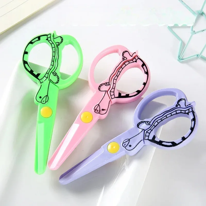 Turtle Kids Safety Scissors With Protective Cover Blunt Tip Craft Shears For School Handmade Artwork And Children DIY Activities