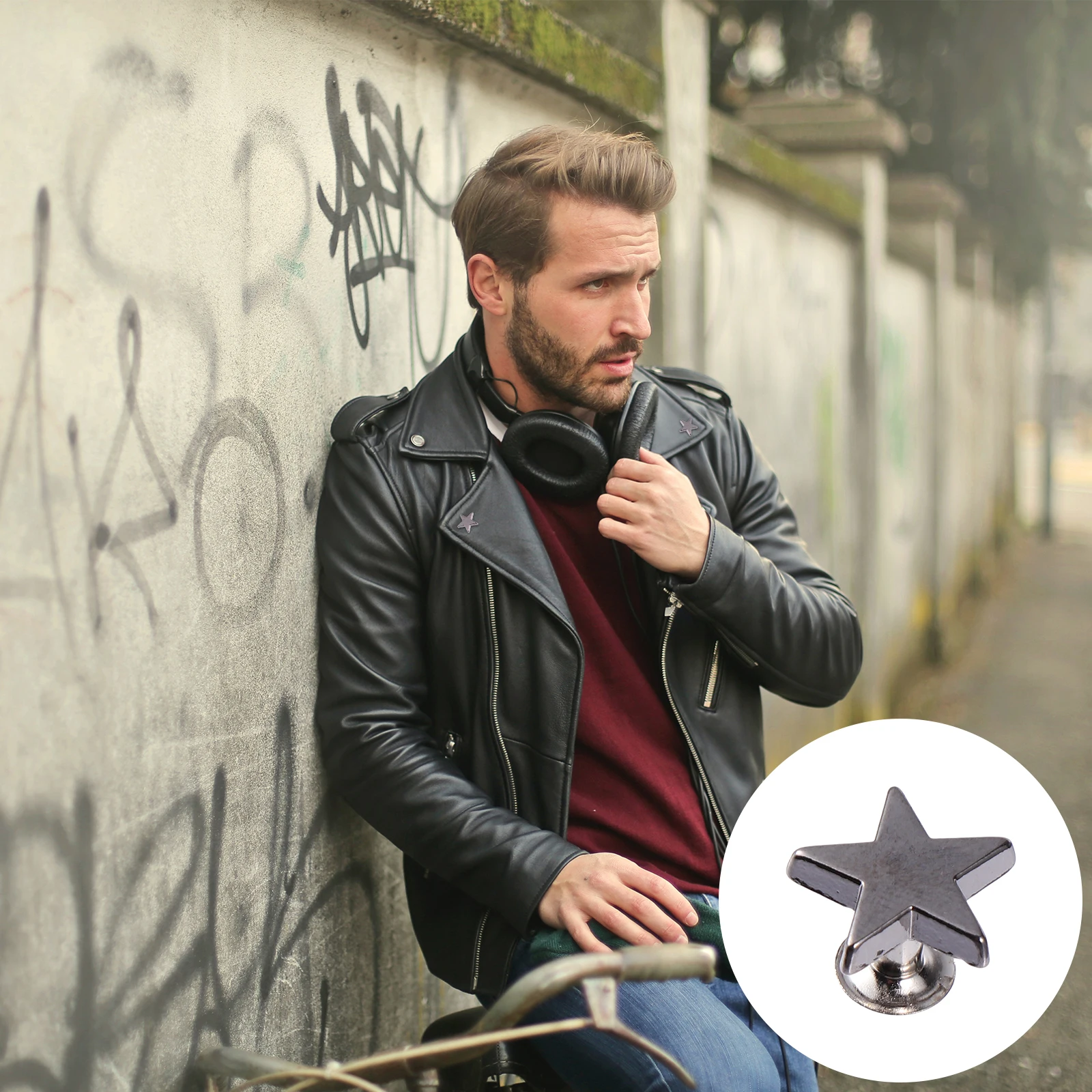 

100Pcs 12mm Star Rivets Flat Rivets Antirust Alloy Studs for Bag Hat Shoes Decoration Alloy Studs Clothing Accessories