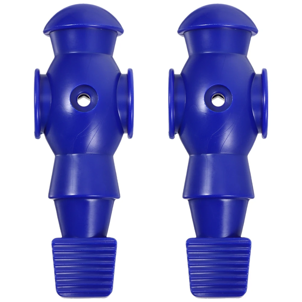 

2 Pcs Poker Player Foosball Replacement Football Game Parts Red Blue Resin