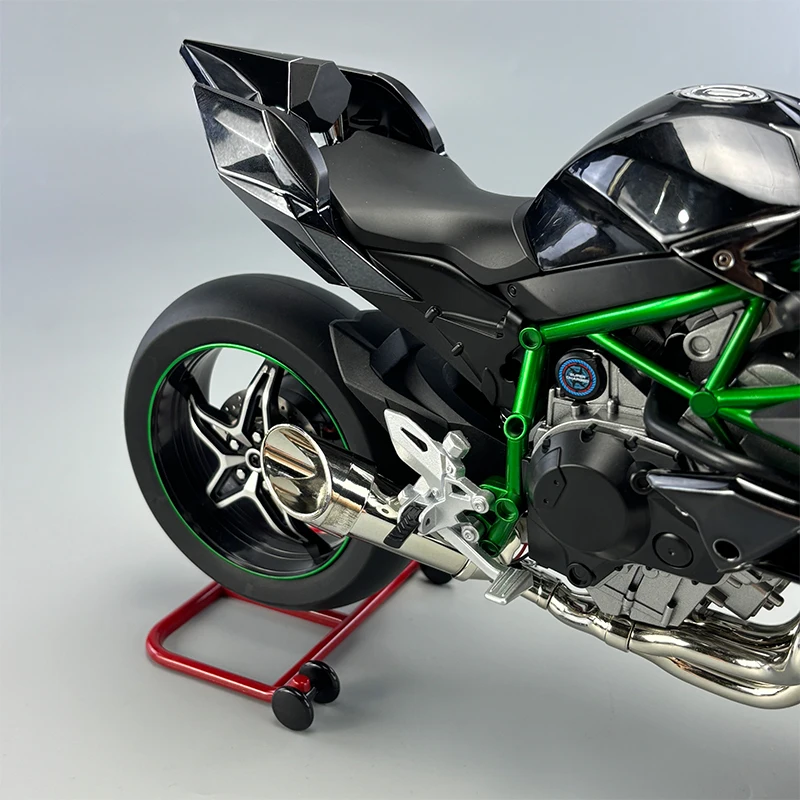 1:6 Advance sale 1:9 Racing Kavvasaki Ninja 500 H2R Motorcycle  Simulation SoundLight exhaust pipe fast  furious Collection Gift