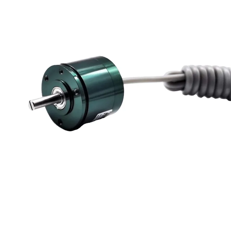 Stainless Steel Shaft 4-20mA Output 360 Degree Contactless Hall Effect Angle Sensor
