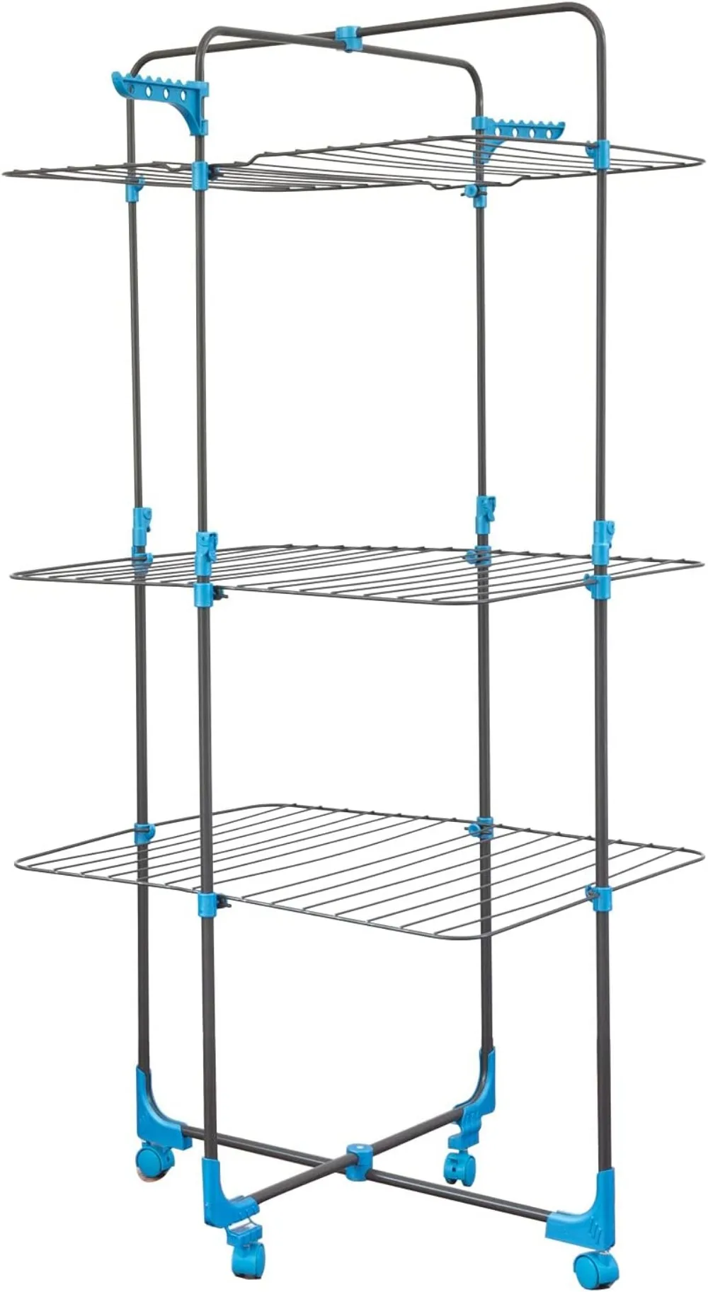 3 Tier Extendable Steel Tower Clothes Drying Rack, 98 Feet Drying Space