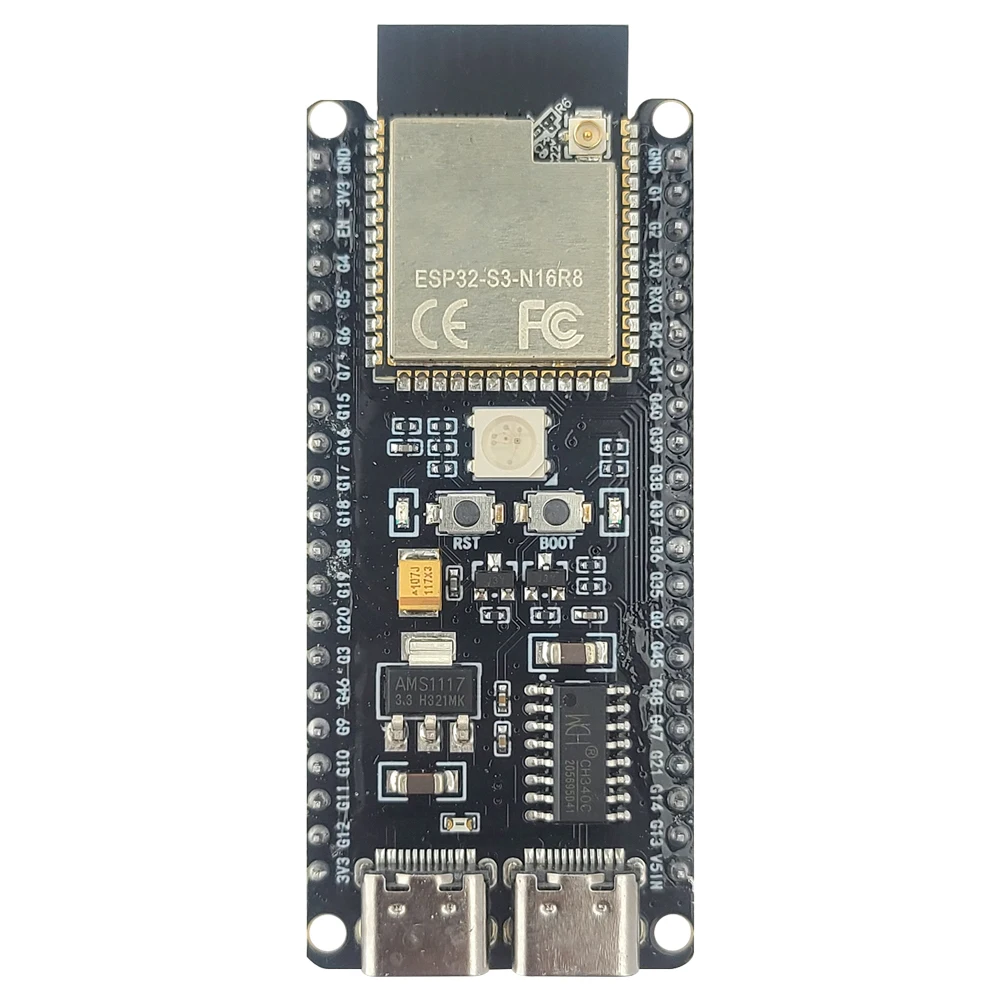 ESP32-S3-DevKitC-1 Entwicklungsboard-Kit mit 2,8 Zoll TFT LCD BT 2.4G WLAN-Modul 8MB PSRAM 16MB FLASH N16R8 42Pin CH340C TypeC