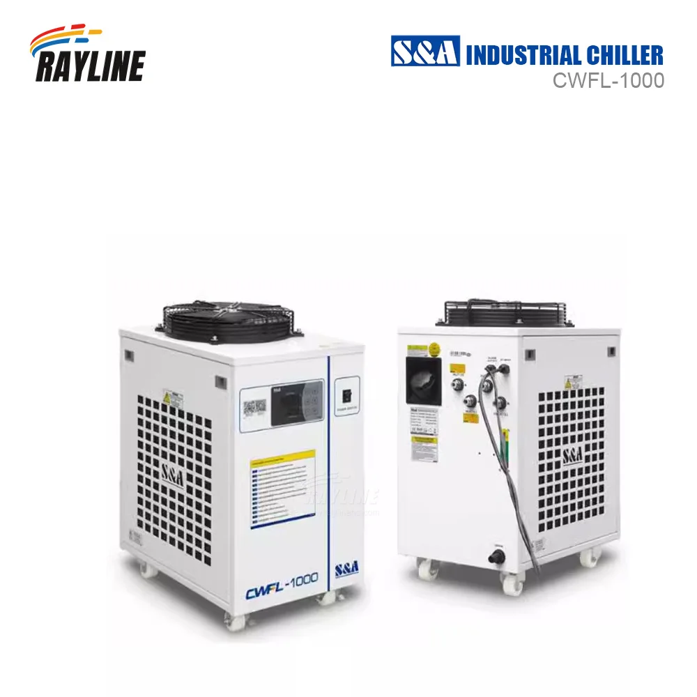 Industrial Water Chiller Cooling System for Fiber Laser Cutting Welding Machine All in One Dual Temperature Control