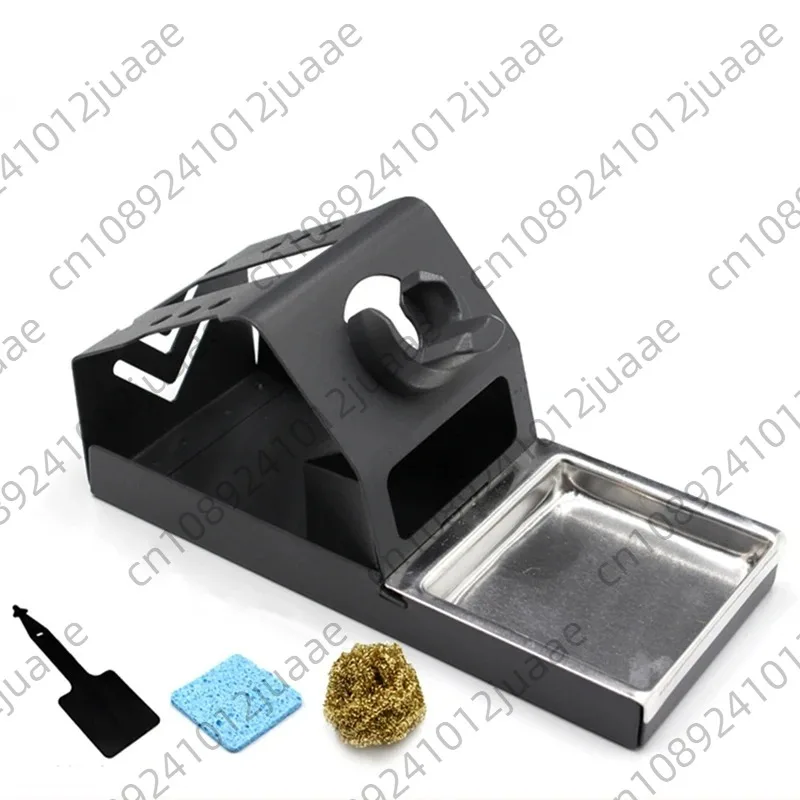 T12 Soldering Iron Station Stand Stable Welding Solder Iron Tips Holder with Insulation Pad Brass Wire Ball Tip