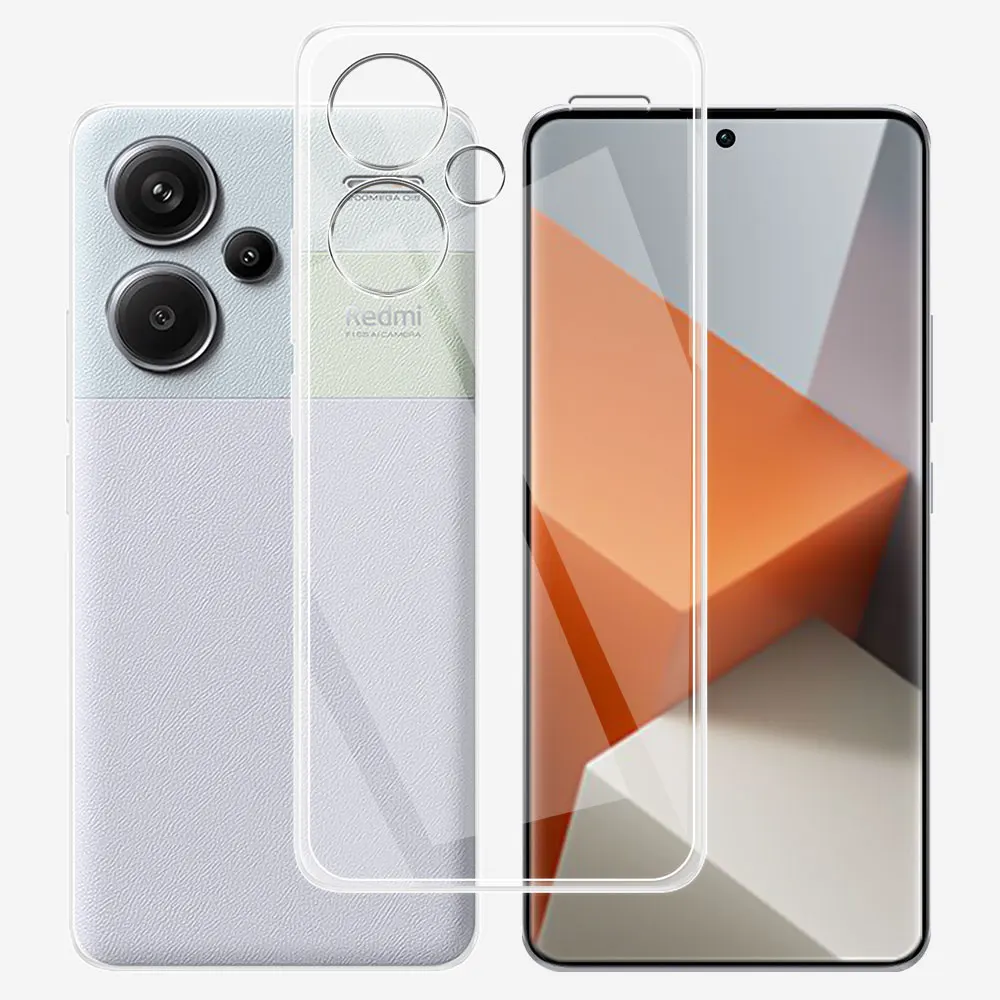 For Redmi Note 13 Pro+ Plus Case Clear Silicon Soft TPU Back Cover For Redmi Note 13 Pro Phone Case For Redmi Note 13 5G Fundas