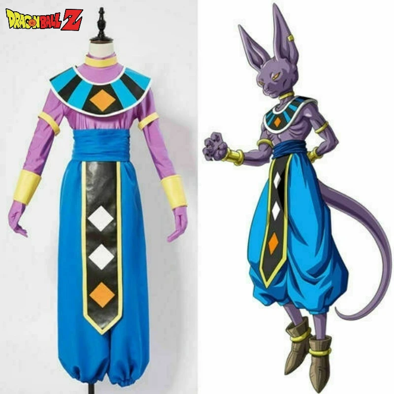 

Beerus Cosplay Costume - Custom Made Dragon Ball Z God of Destruction Halloween Party Uniform with Tailored Fit & Any Size Gift