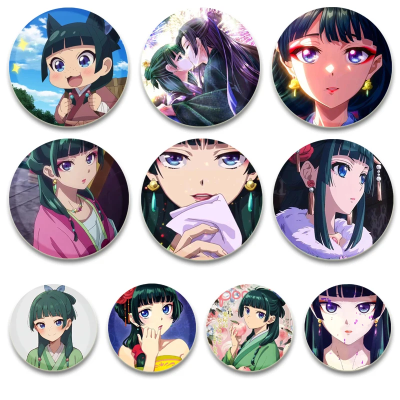 Cartoon Badge Jewelry Gifts Accessory Anime The Apothecary Diaries Pins Manga Kusuriya No Hitorigoto Jinshi Mao Mao Brooches