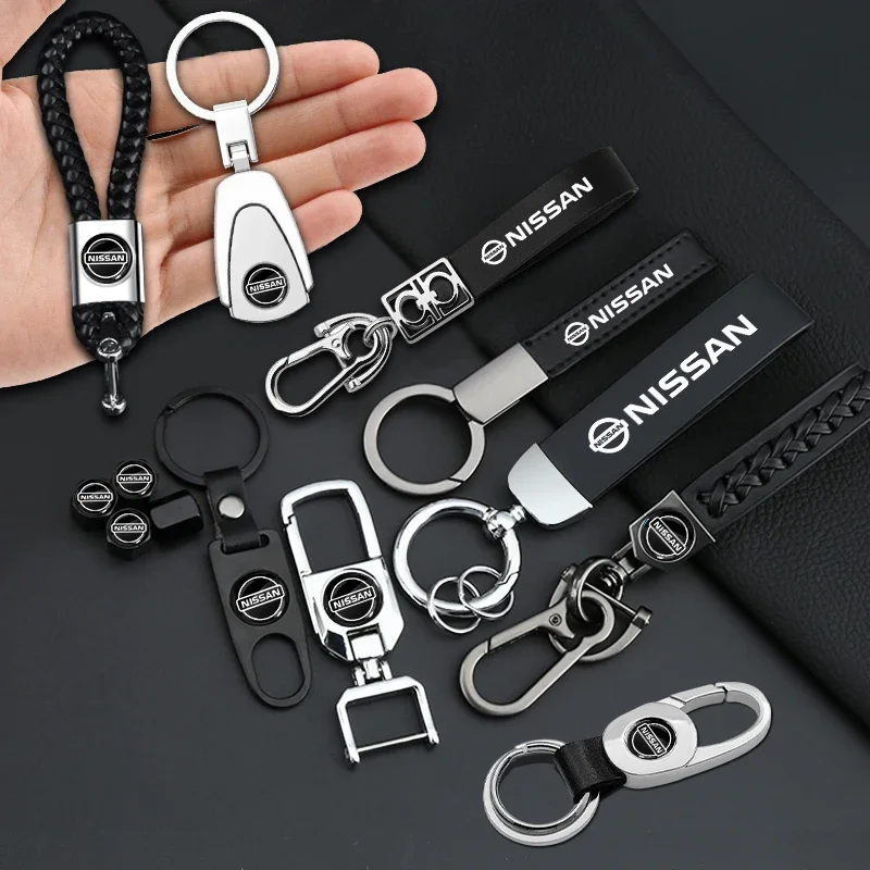 Car Emblem Key Holder Chain Ring Keyring Auto Keychain Pendant For Nissan Nismo GTR Juke Versa Almera X-Trail Xterra Qashqai