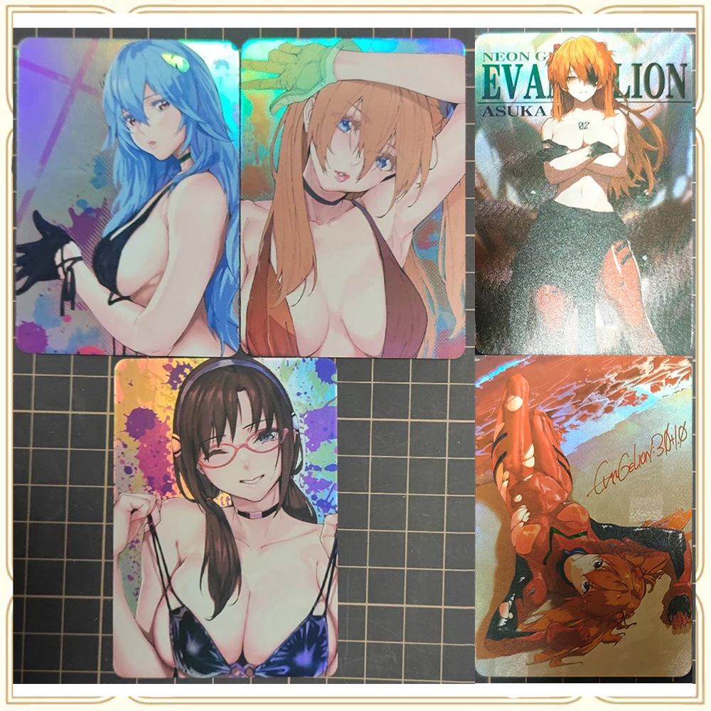 Anime déesse histoire bricolage ACG Ikari Shinji Ayanami Rei garçons jeu jouets avancé mousseux carte à collectionner cadeau d'anniversaire de noël