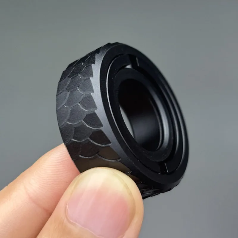 الميكانيكية المغناطيسي الفقرة حلقة دفع بطاقة المنزلق دفع لوحة اللمس EDC تململ لعبة تخفيف التوتر الحسي مكافحة القلق