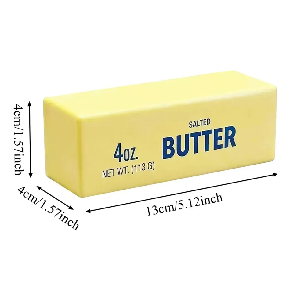 GG In Stock Butter Stick Squishy Toy Slow Rising Squeeze Toy Butter Bar Brick Squishy Fidget Toy Anti Stress Release Relax Gift
