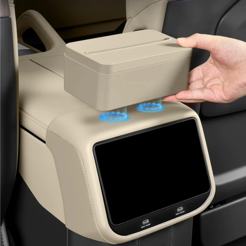

For Zeekr 8X Rear Screen Frame Protector Refrigerator Case Magnetic Tissue Box Car Interior Modification Accessories Supplies