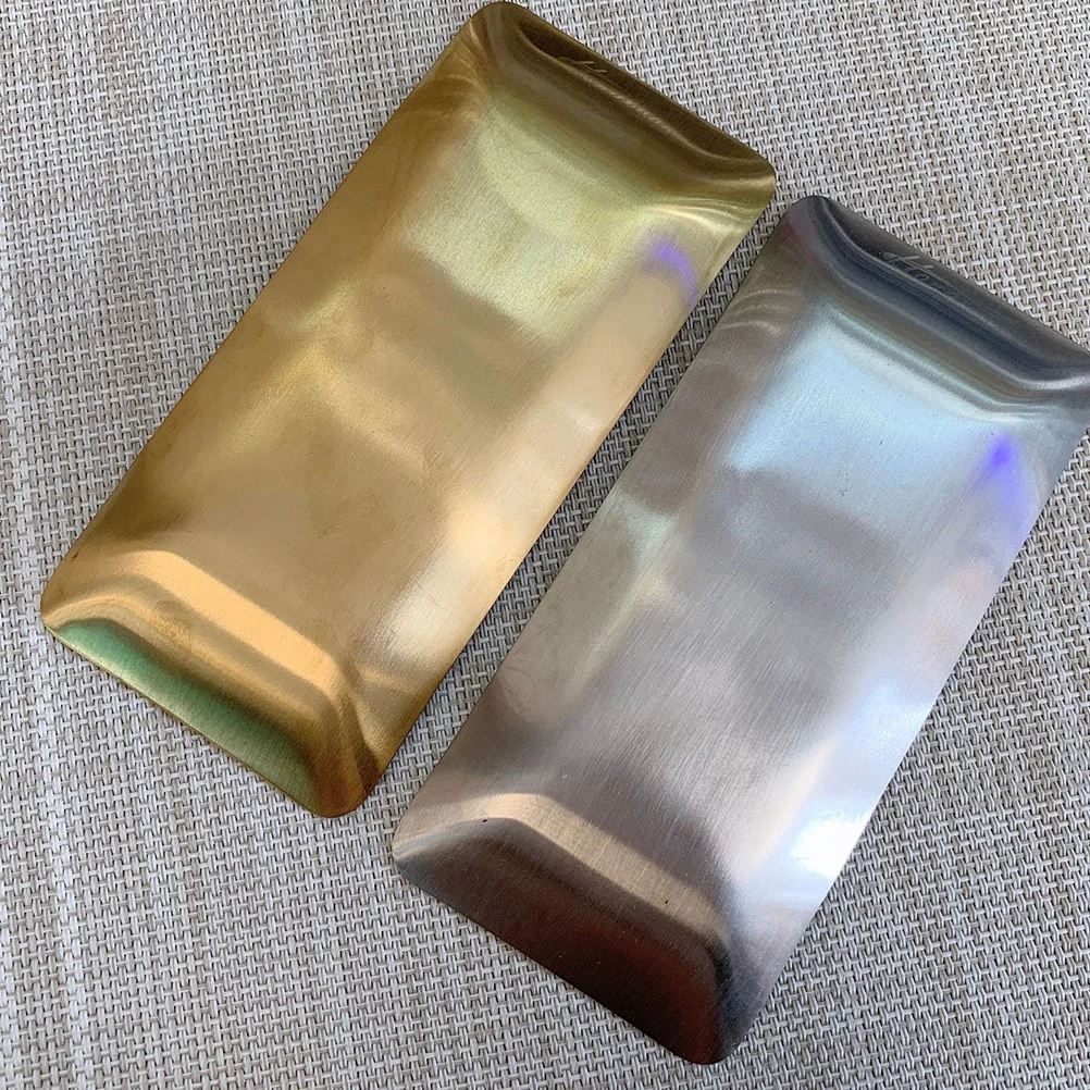 

1pc 304 Stainless Steel Towel Tray Multi-Functional Napkin Tissue Tray For Hotel Restaurant Home Rectangular Plate