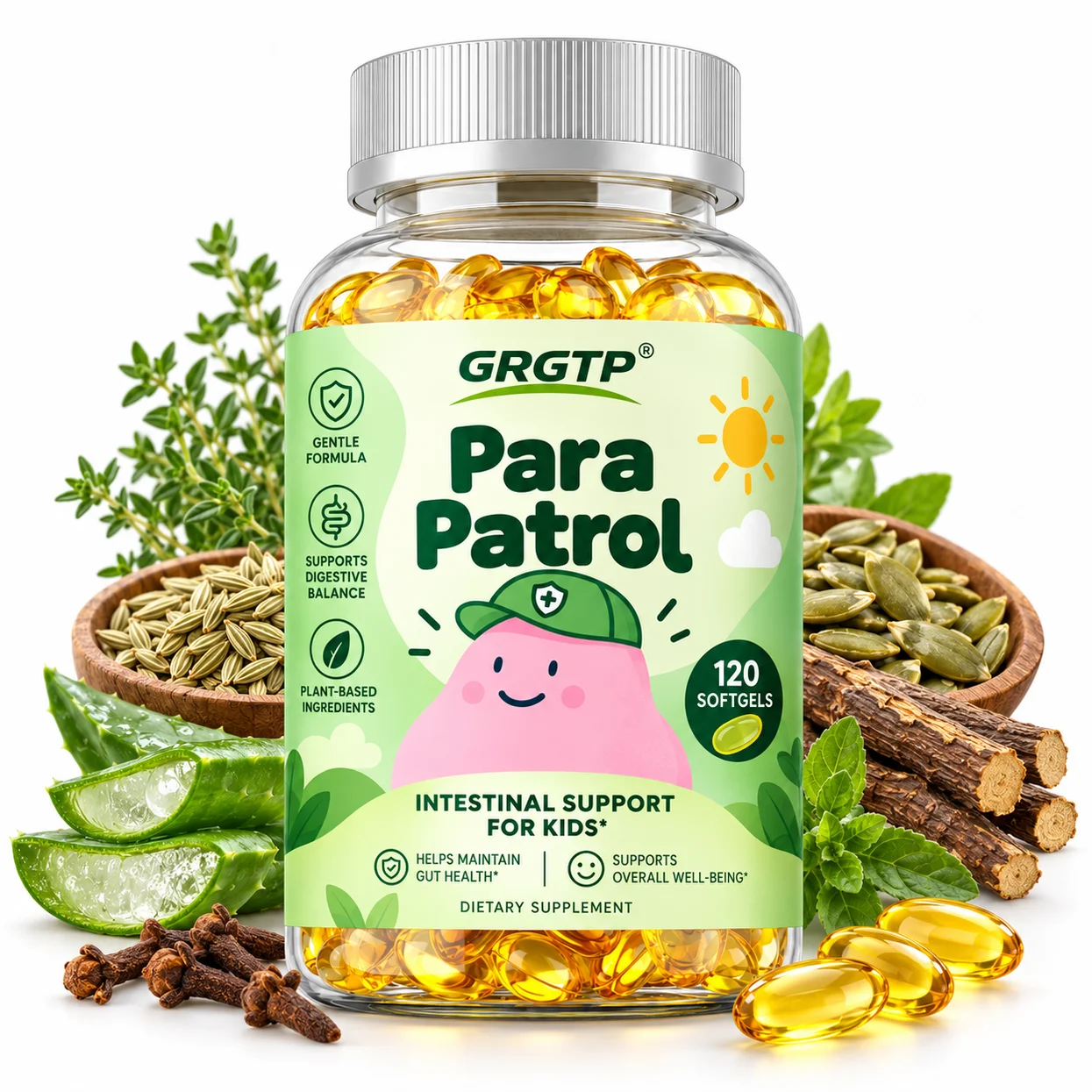 Para Patrol Capsules - Nutrient Absorption, Balances Intestinal Flora, Promote Digestion and Gut Health, Improve Vitality