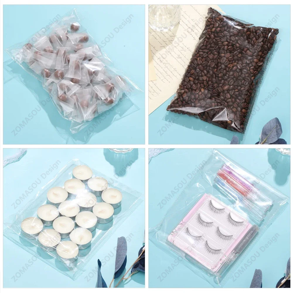 100 Stück OPP selbstklebende durchsichtige Plastiktüten transparente Zellophanbeutel selbstdichtend für Schmuck Geschenk Kekse Süßigkeiten Verpackung – Detail 9
