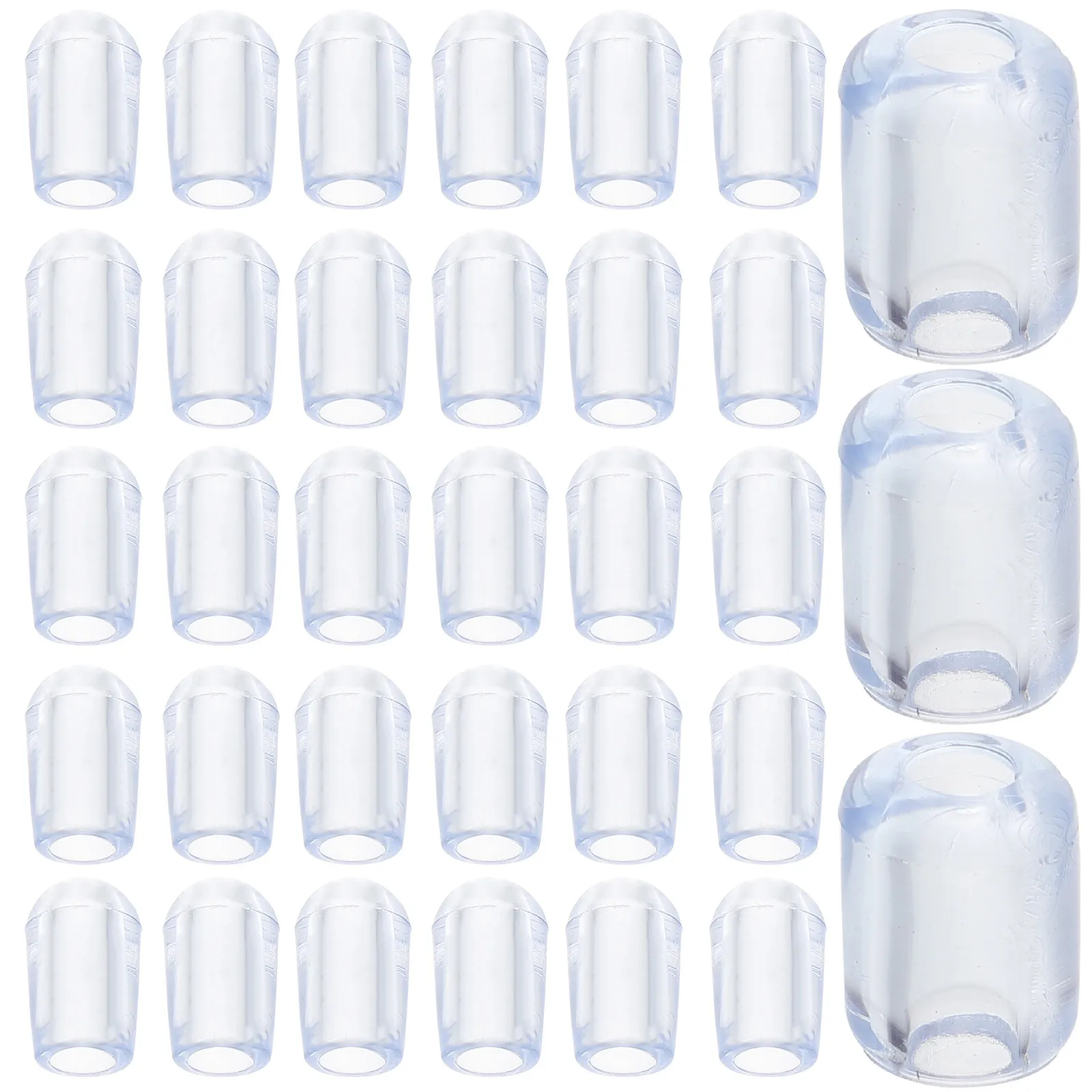

80Pcs Kitchen Sink Grid Feet Transparent Protective Rack Replacement Plastic Feet Universal Sink Accessories Dishwasher Rack