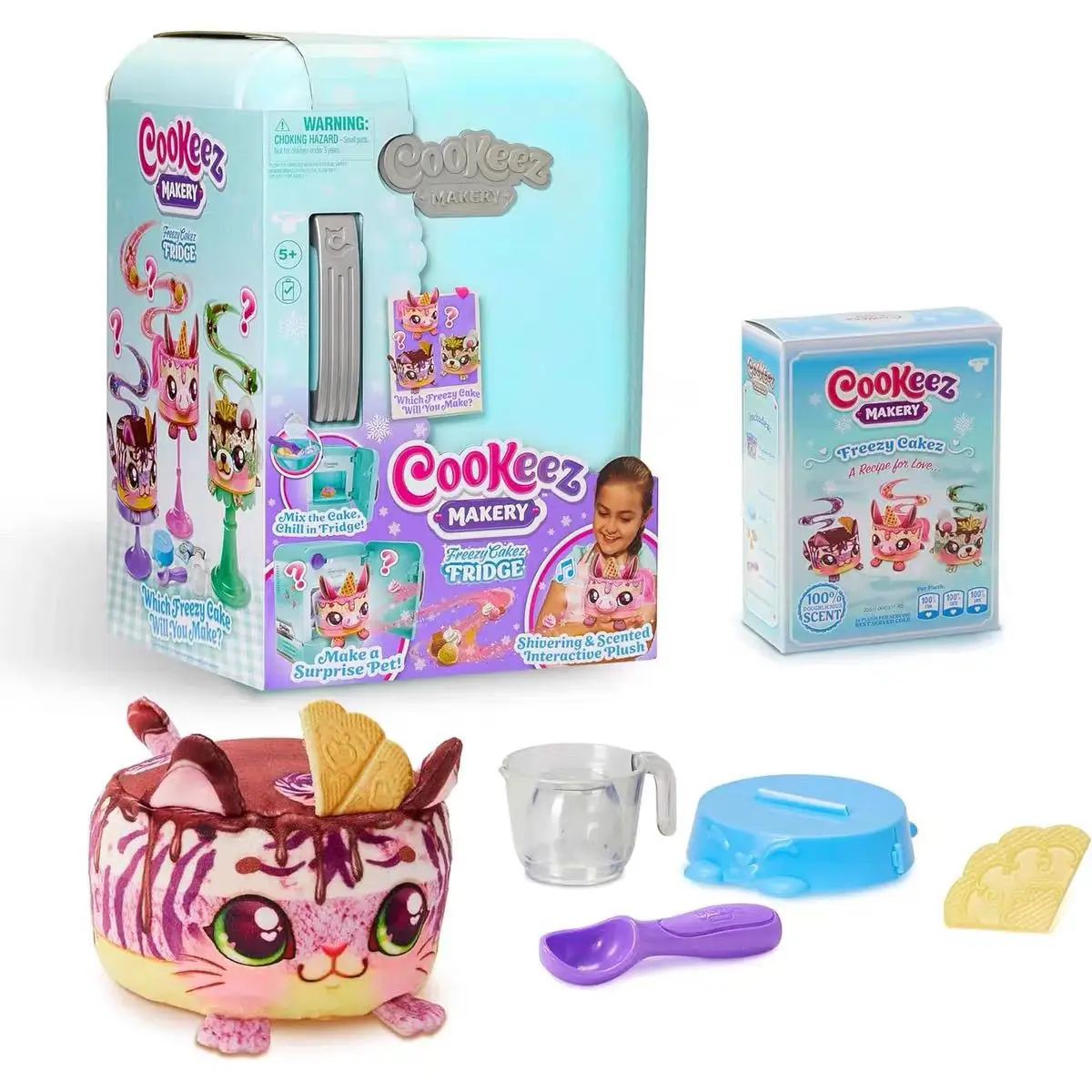 Fun Maker Workshop Freezing Cake Refrigerator Surprise Interactive Plush Dolls