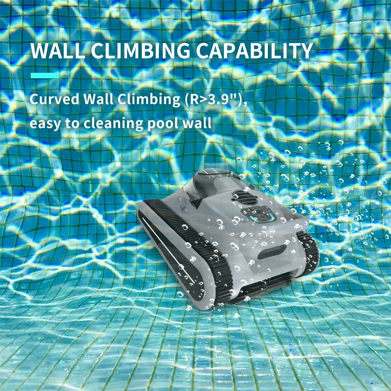 

-Swimming Pool Wall Climbing Smart Robot Vacuum Pool Cleaner
