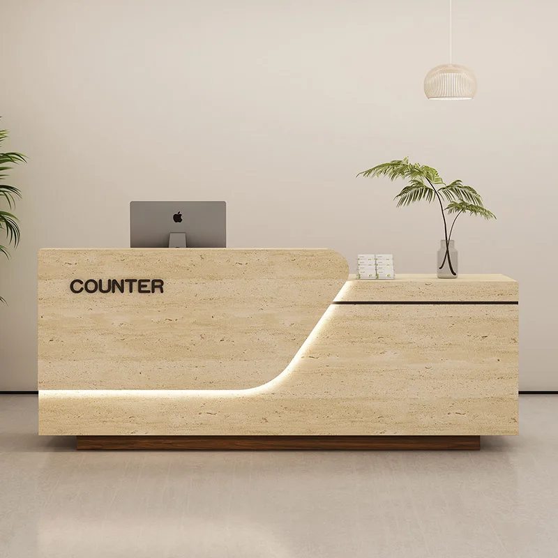 Fashion Popular Reception Desk Comfortable Vintage Reception Counter Contemporary Commercial Rezeptionstheke Reception Furniture