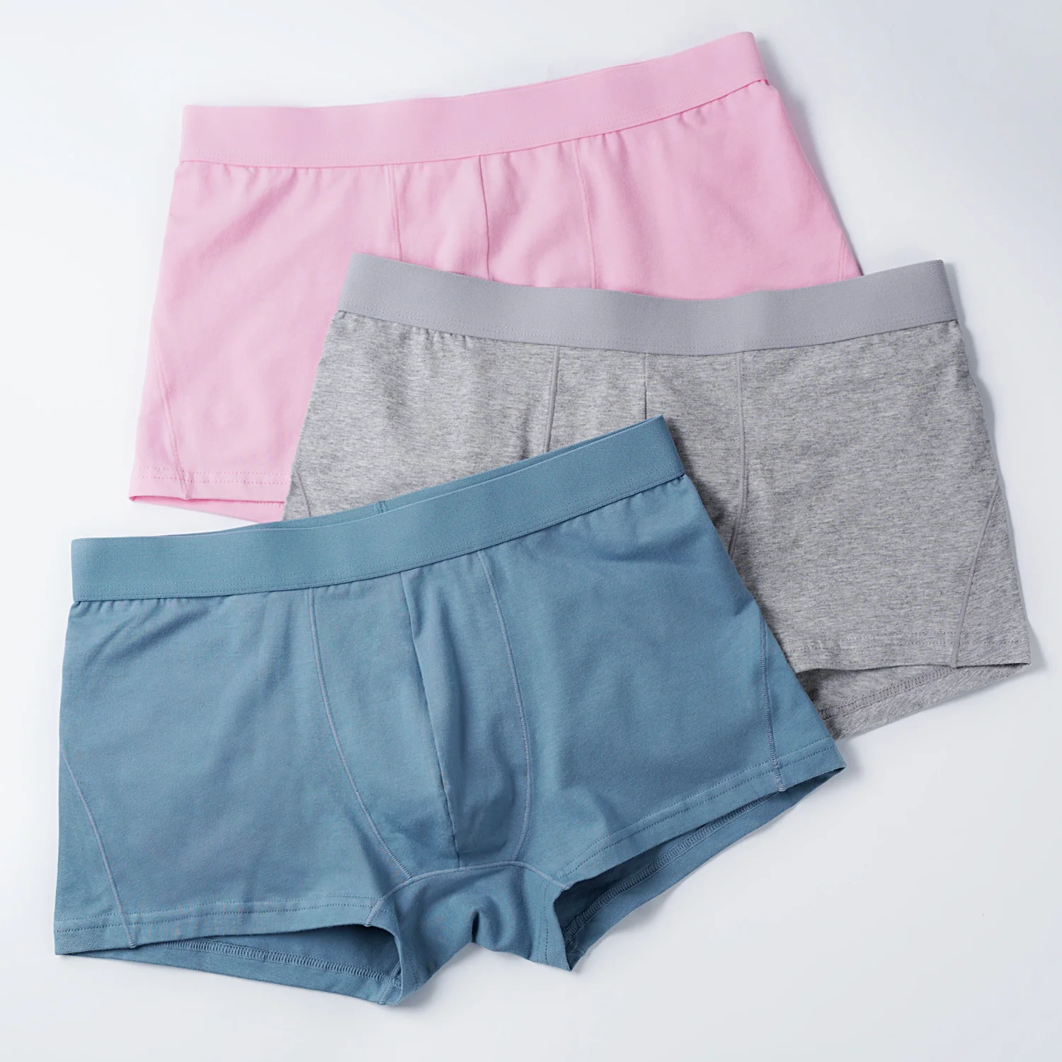 

7 Pieces Big Size Men Underwear Cotton Boxer Briefs Soild Breathable Boxershorts Panties Boy Undies Asian Size M L XL XXL XXXL