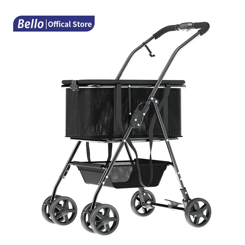 Pet Stroller Separable And Foldable Outdoor Walking Trolley