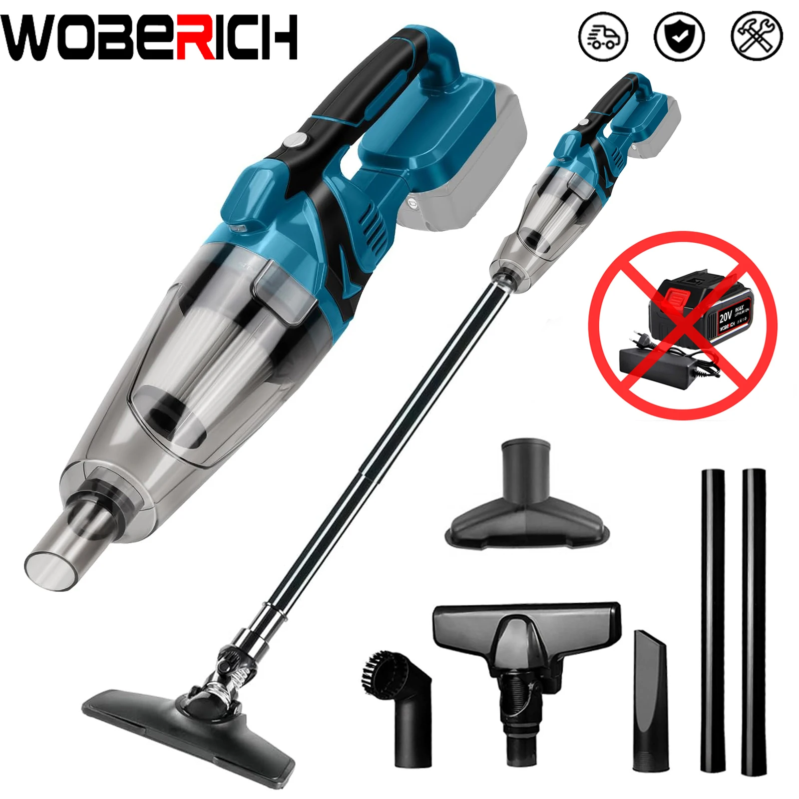 

Cordless Handheld Vacuum Cleaner Power Clean Vacuum Cleaner Multi-function Dust Carpet Collect Machine For Makita 18v Battery