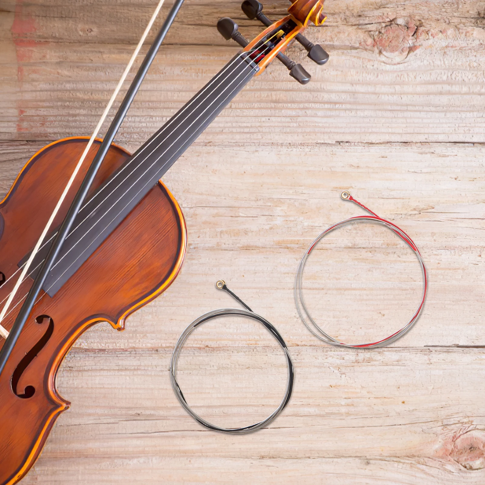 

4Pcs High Durability Violin Strings Universal Set for Beginners and Professionals DIY Assembly Musical Parts Fiddle Strings