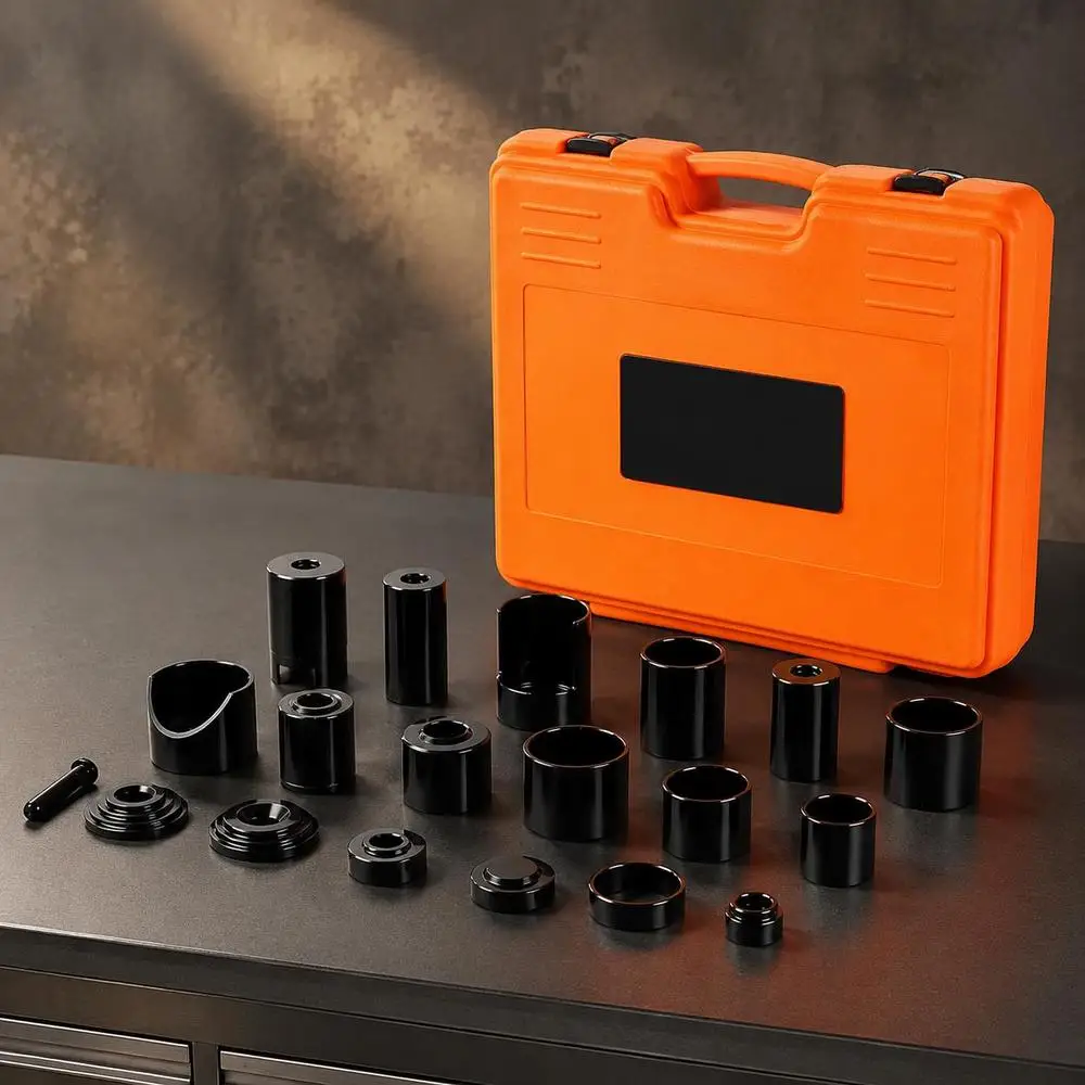 Jeu de 21 extracteurs de rotules, outil universel de pressage de rotules 520 x 430 x 90 mm, jeu d'outils automobiles en acier au carbone avec mallette, extracteur de rotules