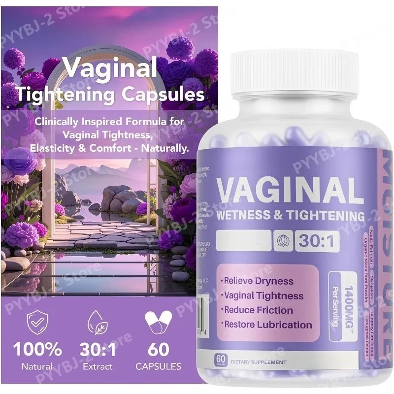

Women Vaginal Tightening Capsule Contain Maca Root & Fenugreek Support Elasticity PH Balance and Intimate Dryness Relief 60count