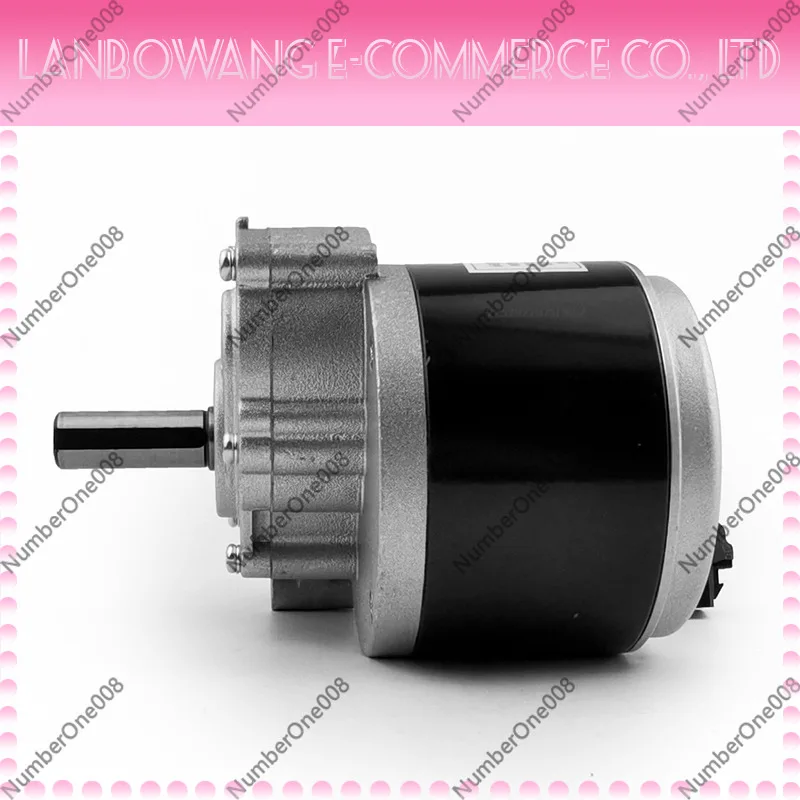 350W Electric Cart Brushed Geared Motor 120-90RPM Long Shaft Double Reduction Drive Motor