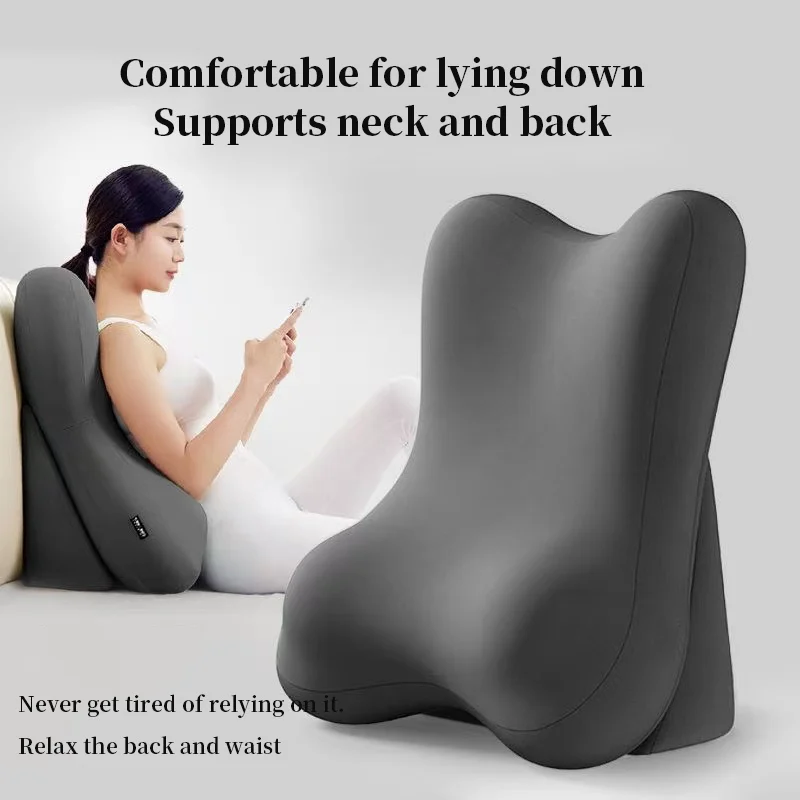 Bed waist and neck protection pillow cushion, semi reclined sofa backrest cushion, adjustable dormitory backrest cushion