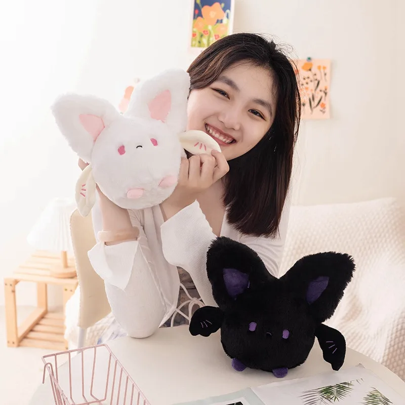 2024new Cute Little Bat Plush Toy Super Soft Super Cute Round Cartoon Toy Sleeping Pillow Bedroom Decoration Girls BirthdayGift