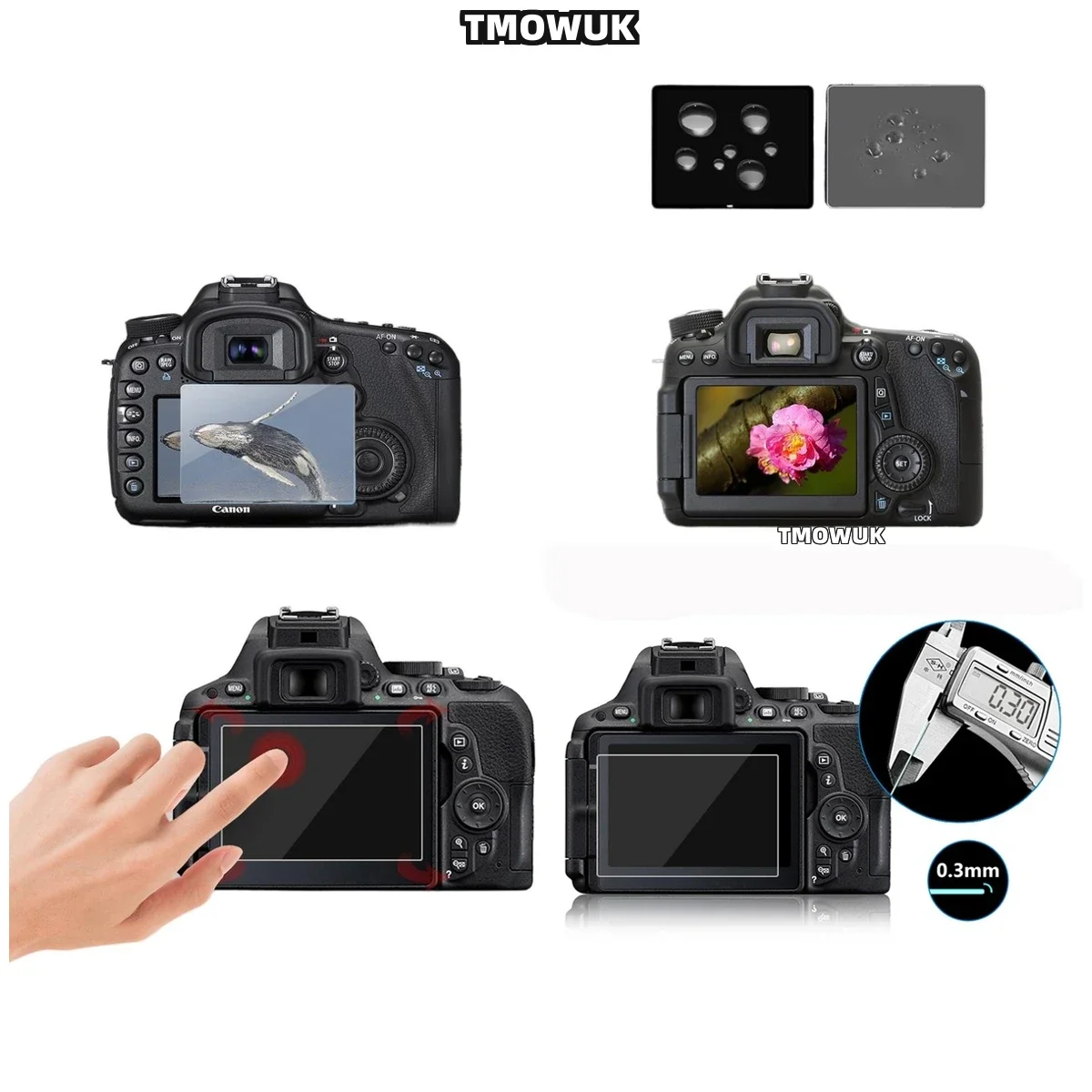 Anti-Scratch For Canon EOSRP M6II M6 M50 M100 Tempered Glass LCD Screen Protector 9H Hardness HD Clear Film
