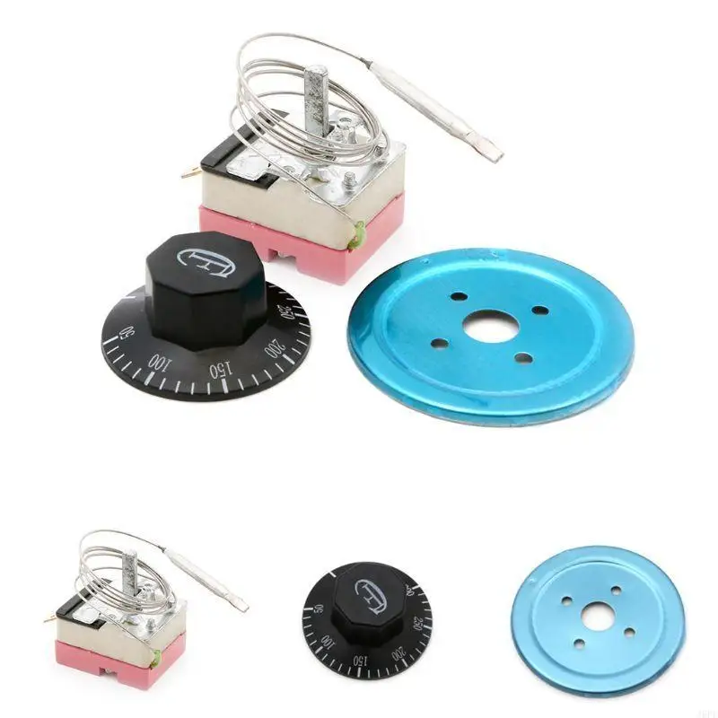 J6PE For Electric Oven 50-300 Degrees Celsius Rotary Temperature Controller AC220V Thermostat Temperature Control Switch