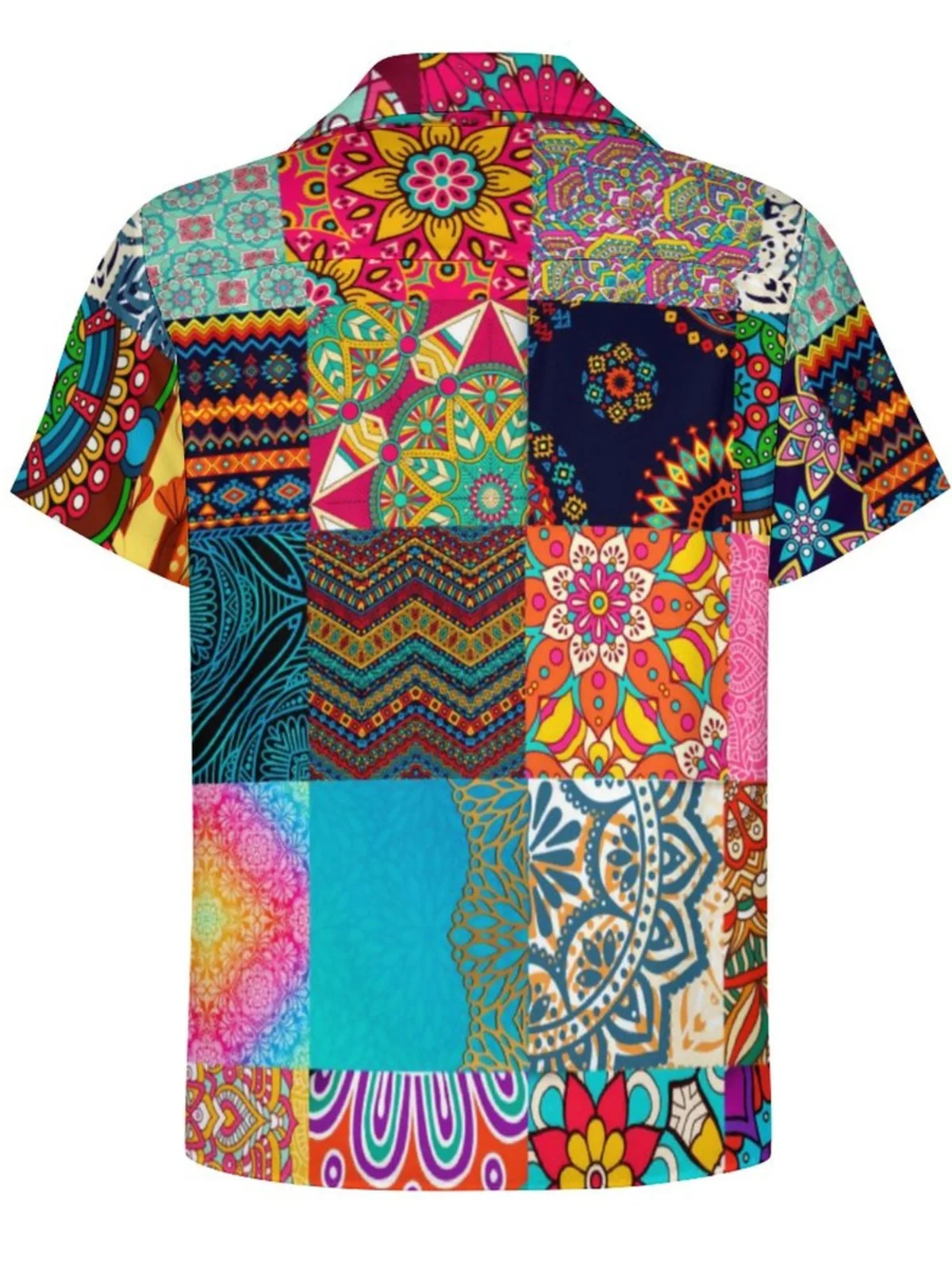 

Men's Asymmetric Printed ort Sve irt Casual Summer Faion Slim Fit Casual irt Other Pattern Other Material 00