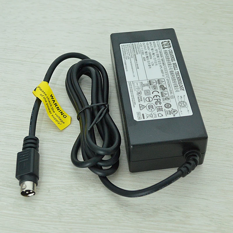 Imagem -02 - Genuine Cwt Kpl060f-vi Adaptador de Alimentação Canal Bem ac Carregador 12v 5a 60w 4pin Kpl-060f para Hikvision 7816hw 7808hw