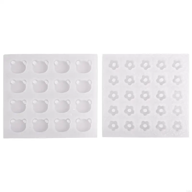 

Медведь цветы зыбучие пески силиконовая форма брелок кулон орнамент ручной работы форма День святого Валентина подарок на