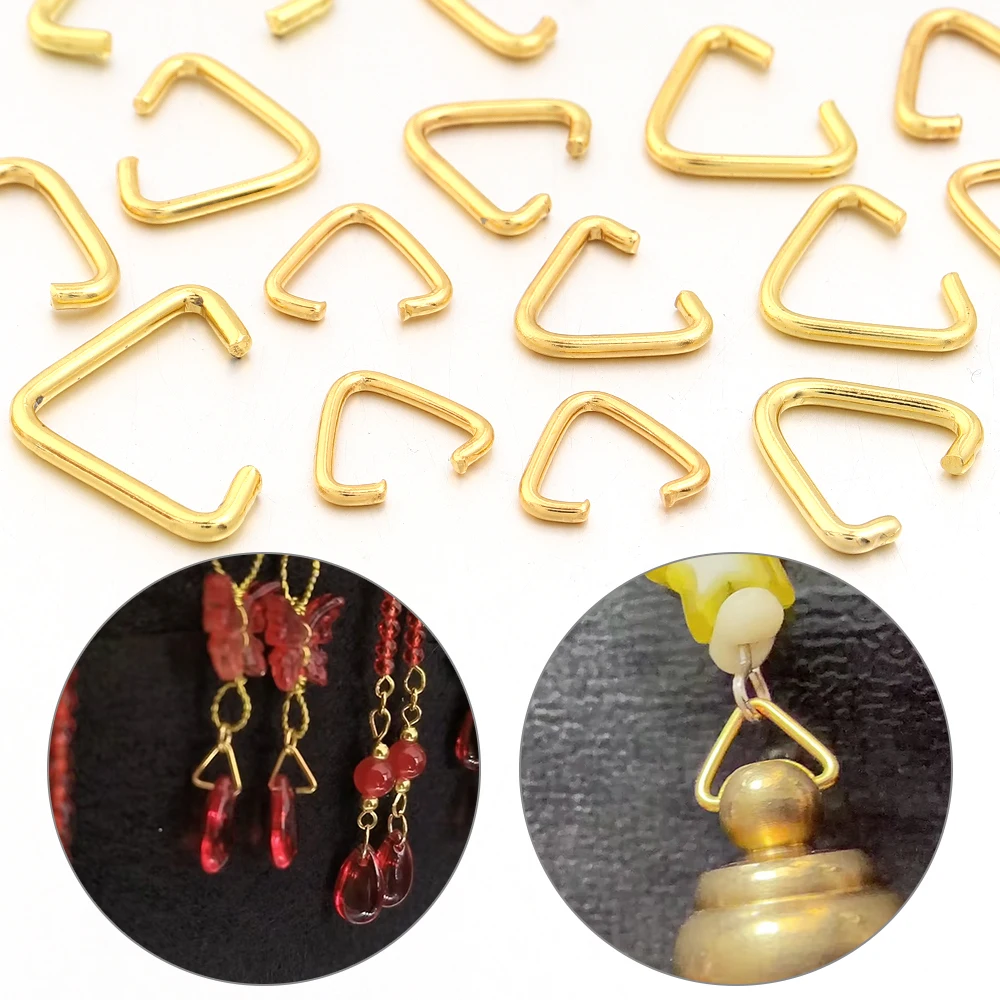 50-100pcs Triangle Open Rings for DIY Jewelry Making